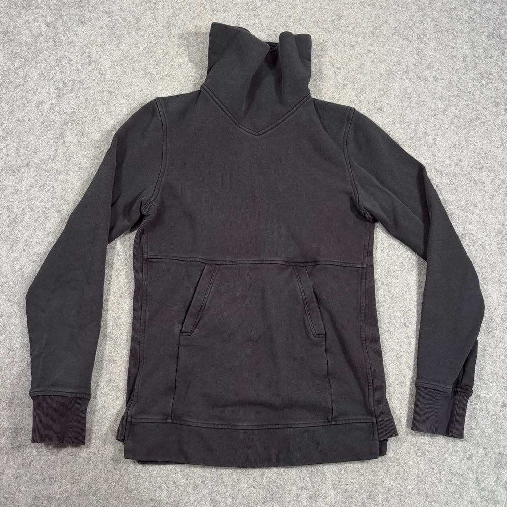 Lululemon Athletica Black Press Pause Pullover Sweatshirt Women's Size 4